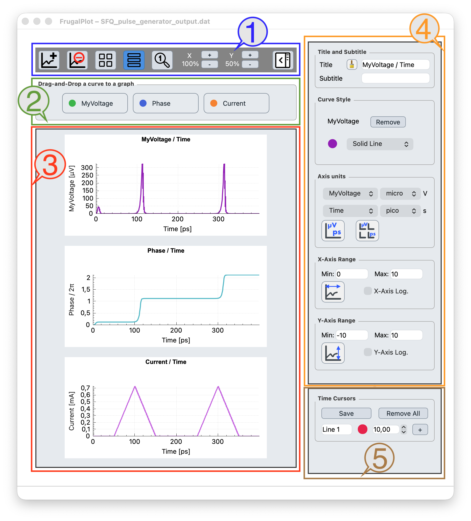 FrugalPlot interface