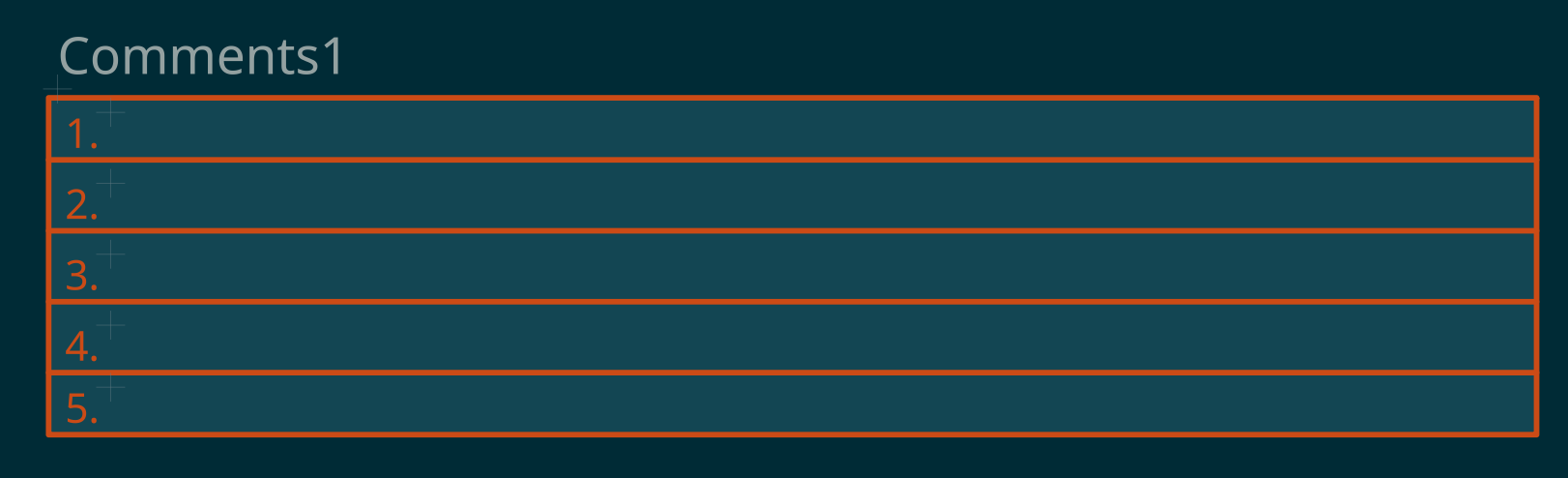 Comments symbol