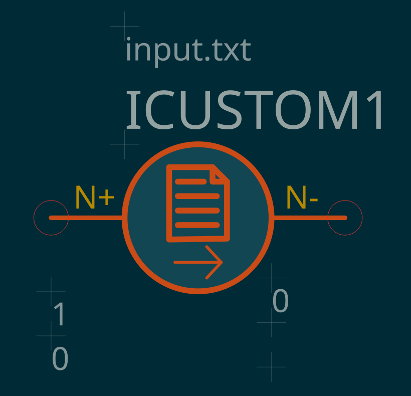 Custom current symbol