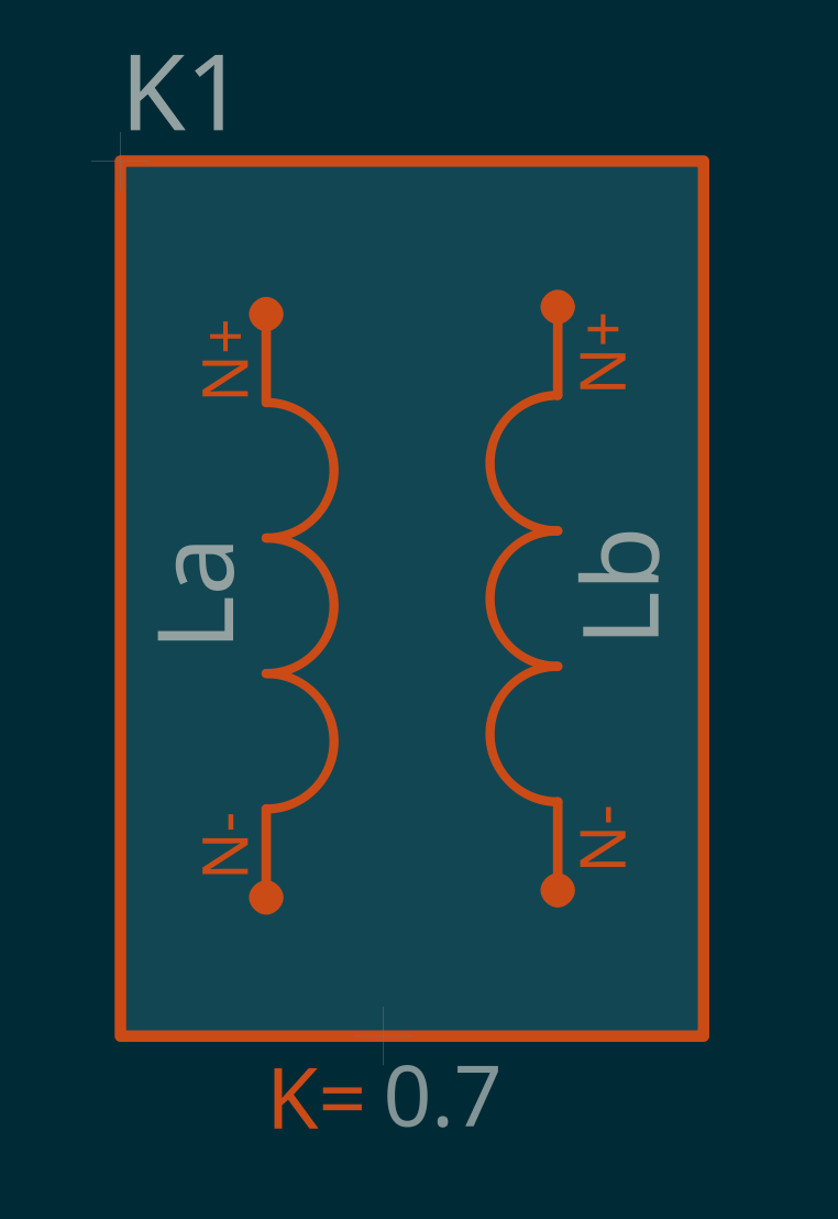 Mutual inductance symbol