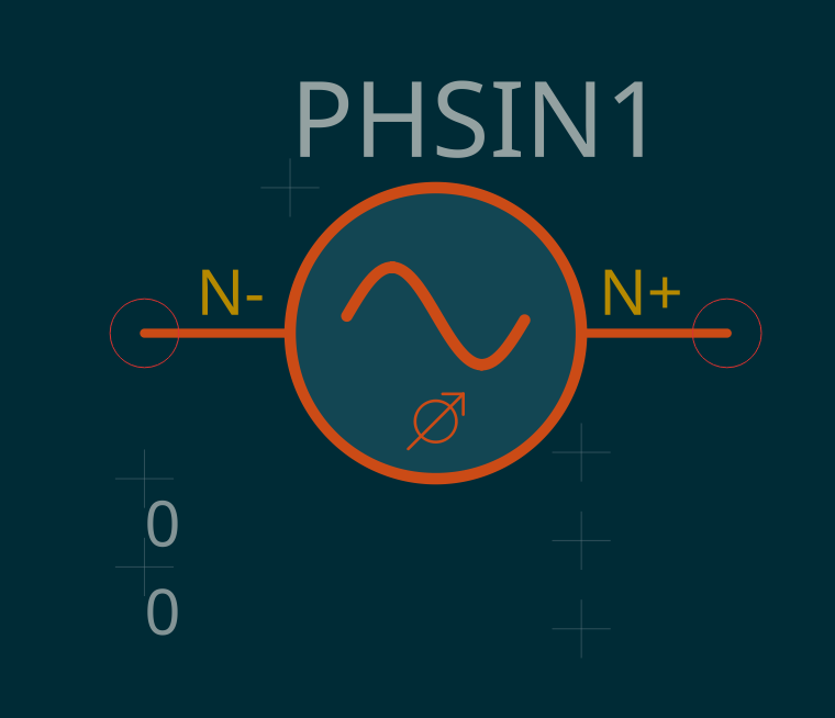 AC phase symbol
