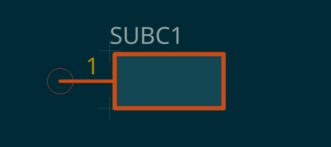 1-port subcircuit symbol