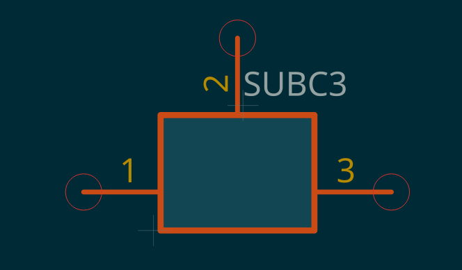 3-port subcircuit symbol