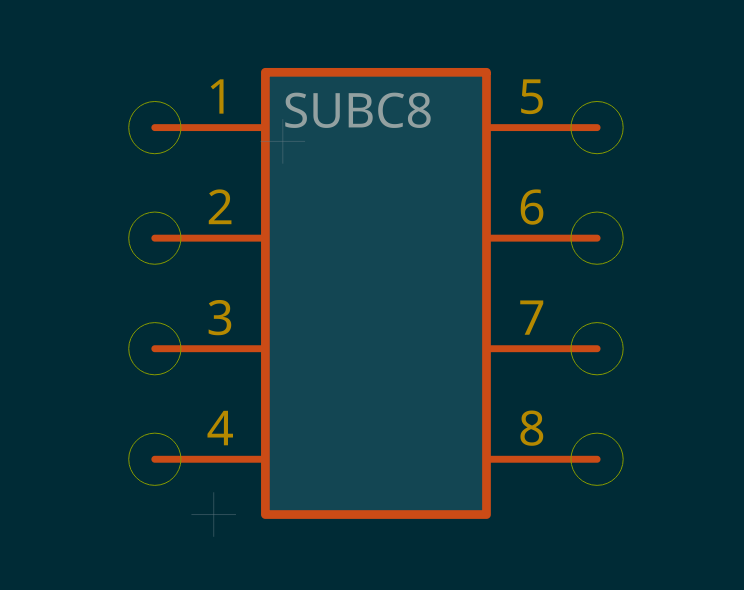 8-port subcircuit symbol
