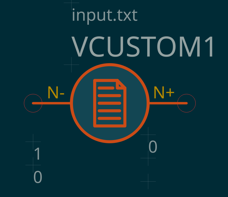 Custom voltage symbol