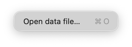 FrugalPlot File menu