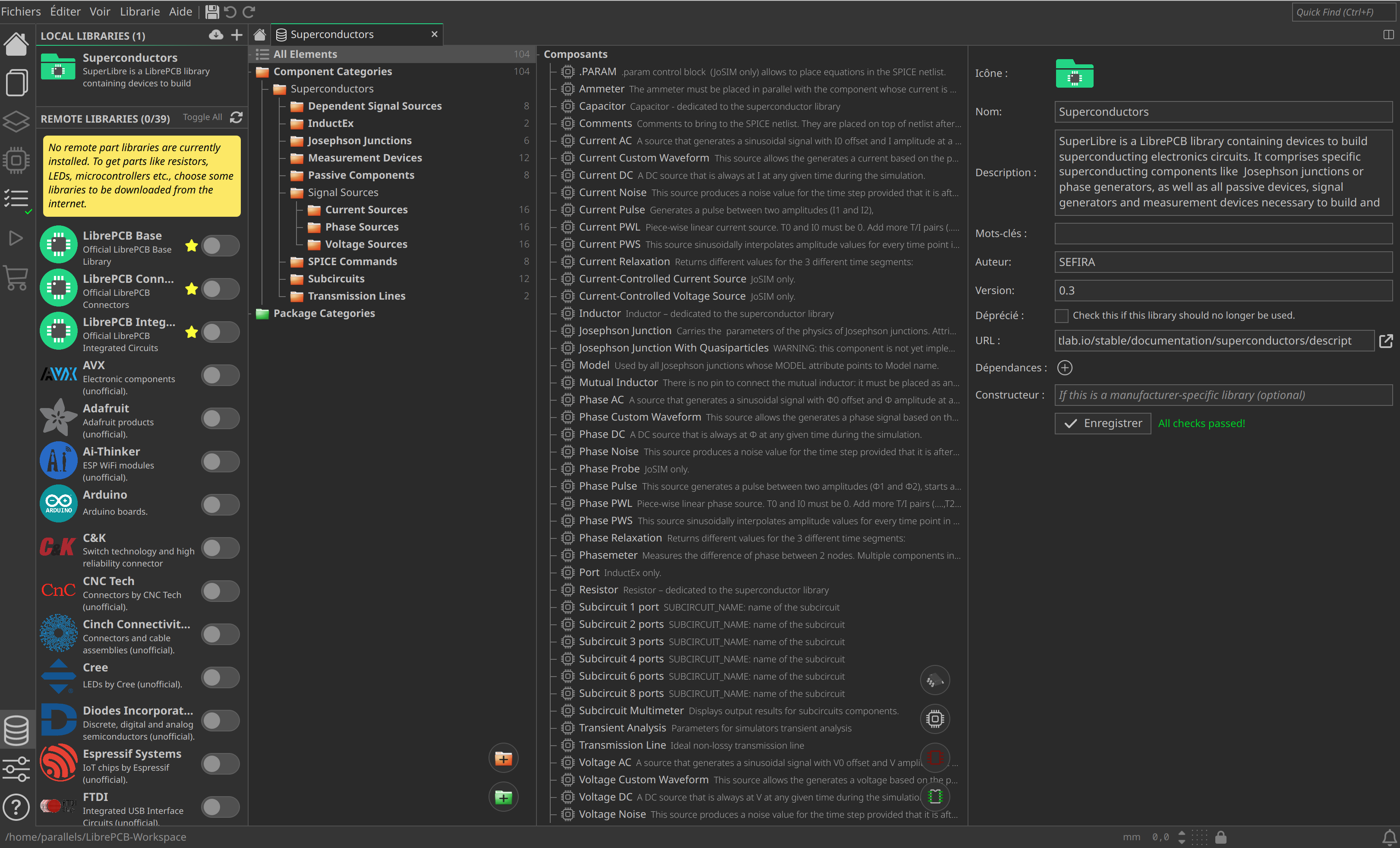 Superconductor library