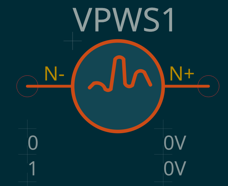 Piece-Wise Sinusoidal voltage symbol